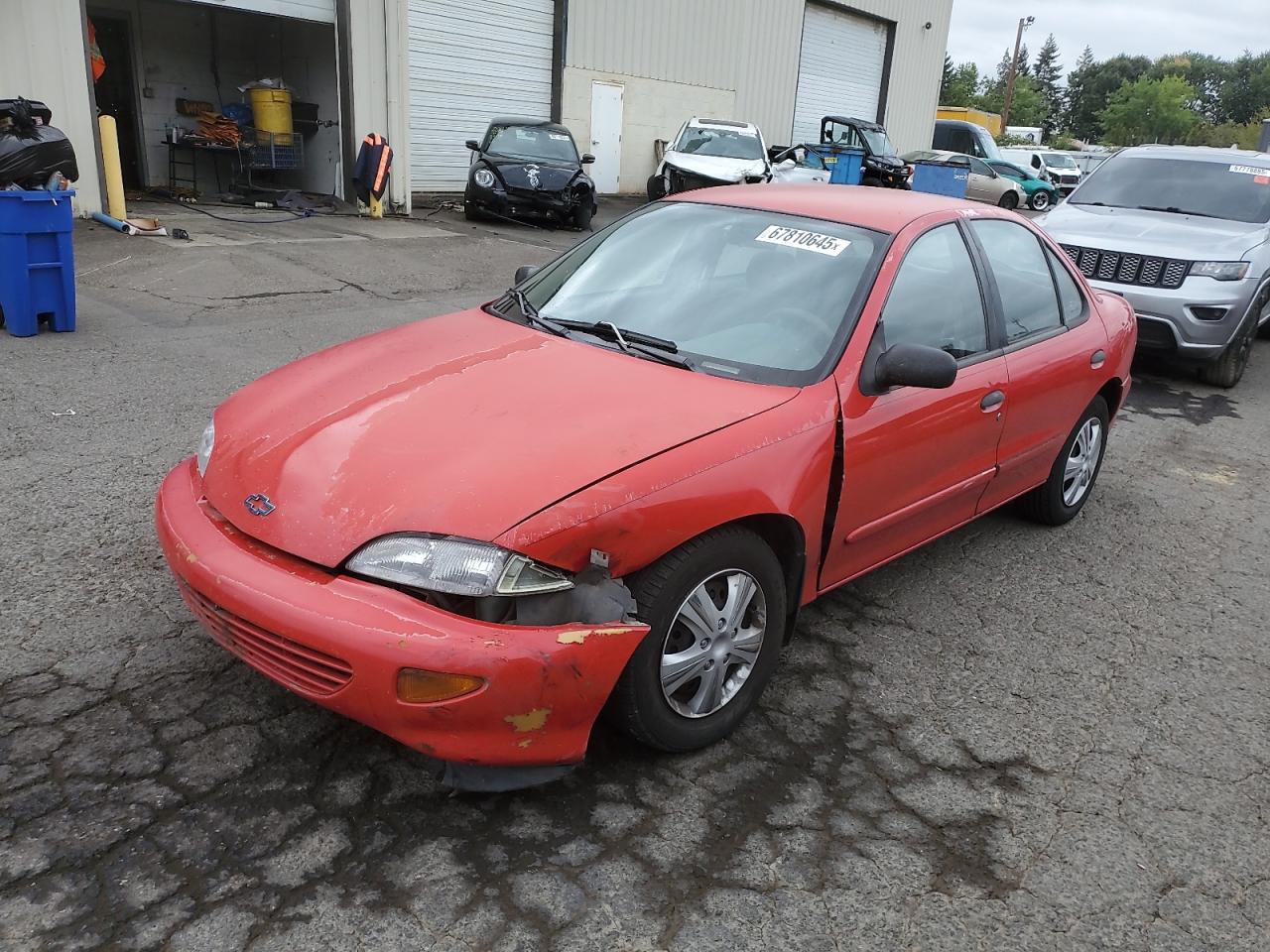 1999 Chevrolet Cavalier, VIN 1G1JC5243X7174549 — Front end