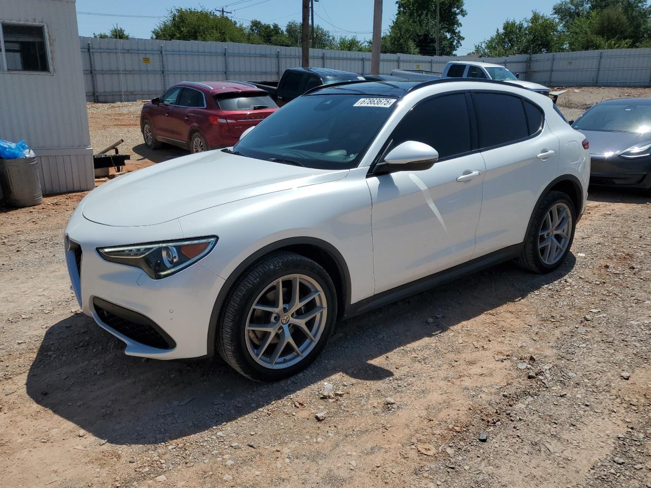 2018 Alfa Romeo Stelvio Ti Sport, VIN ZASFAKNN6J7B92368 — Hail