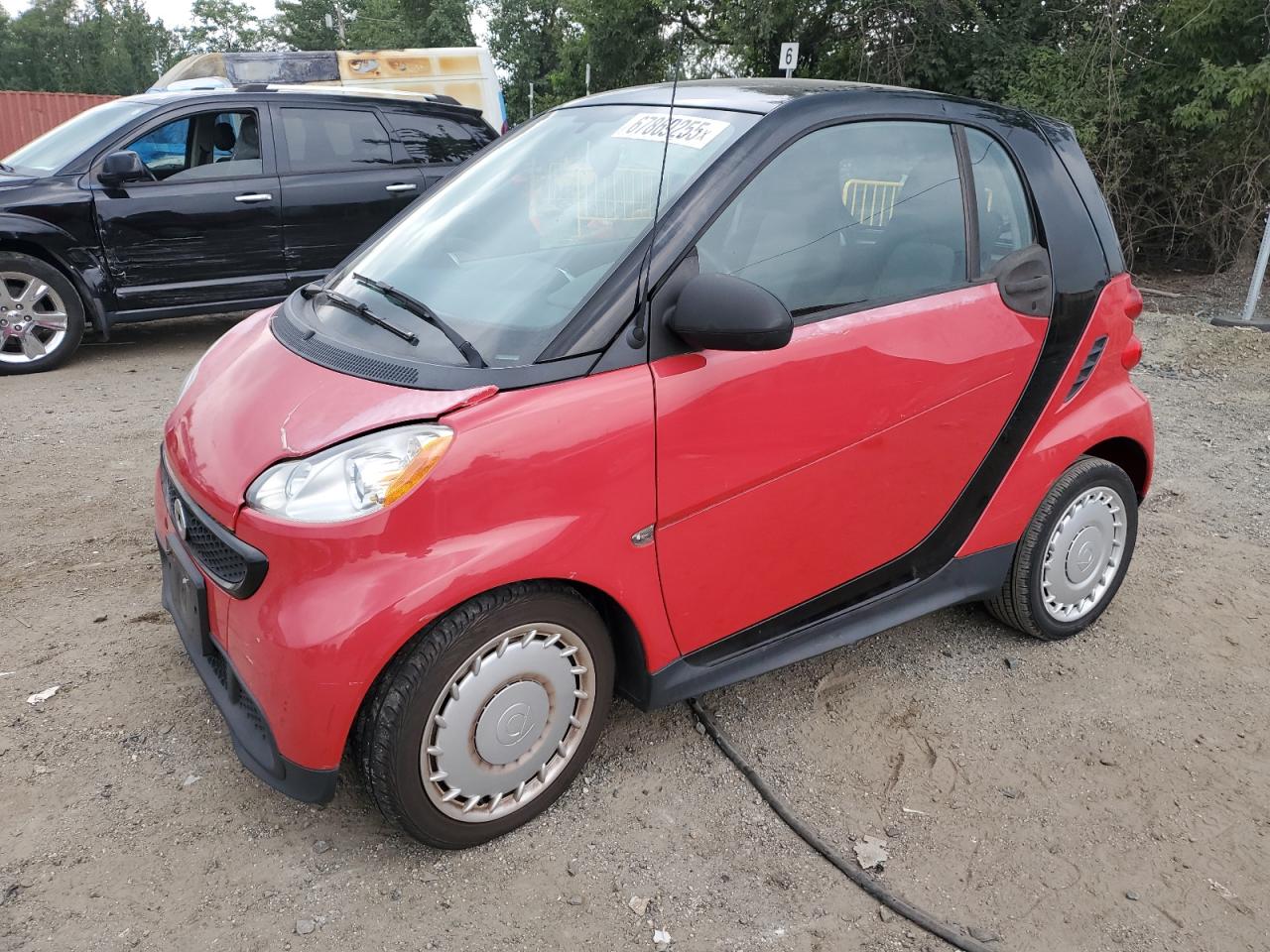 2015 Smart fortwo Passion, VIN WMEEJ3BA3FK814636 — Перед