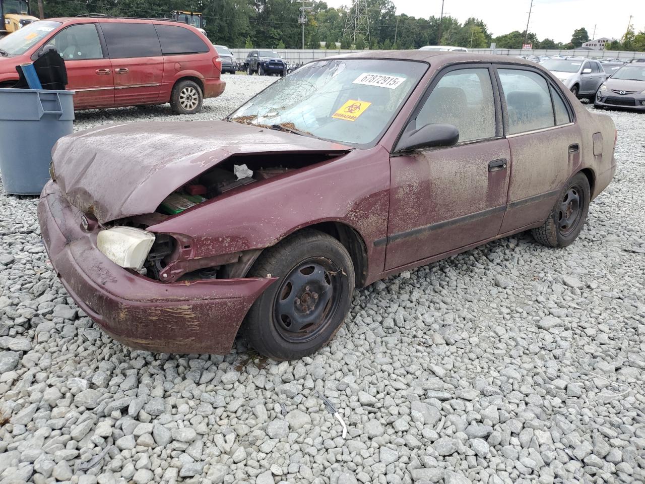 1998 Chevrolet Prizm Lsi, VIN 1Y1SK5282WZ409085 — Front end
