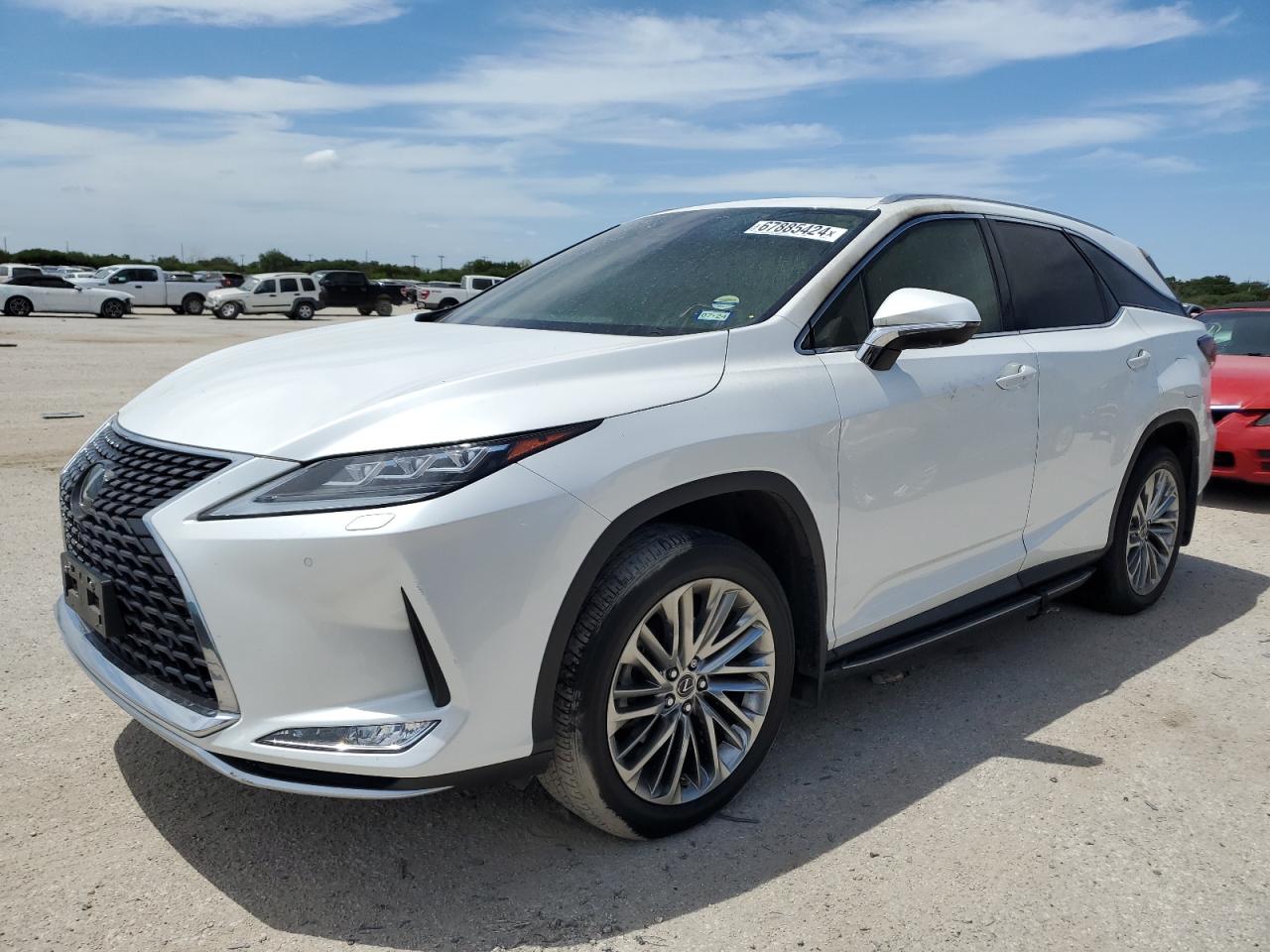 2022 Lexus RX 350L Luxury, VIN JTJJZKEA5N2026738 — Interior fire