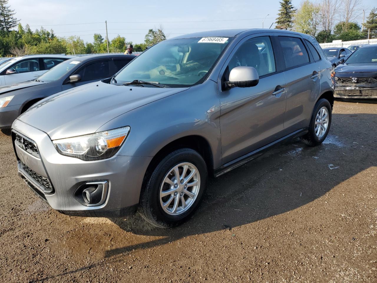 2014 Mitsubishi Outlander Sport SE, VIN 4A4AJ3AU9EE604654 — Rear end