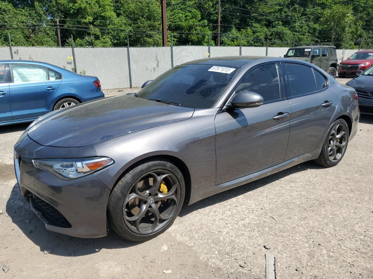 2017 Alfa Romeo Giulia Ti, VIN ZARFAEEN7H7543394 — Engine fire