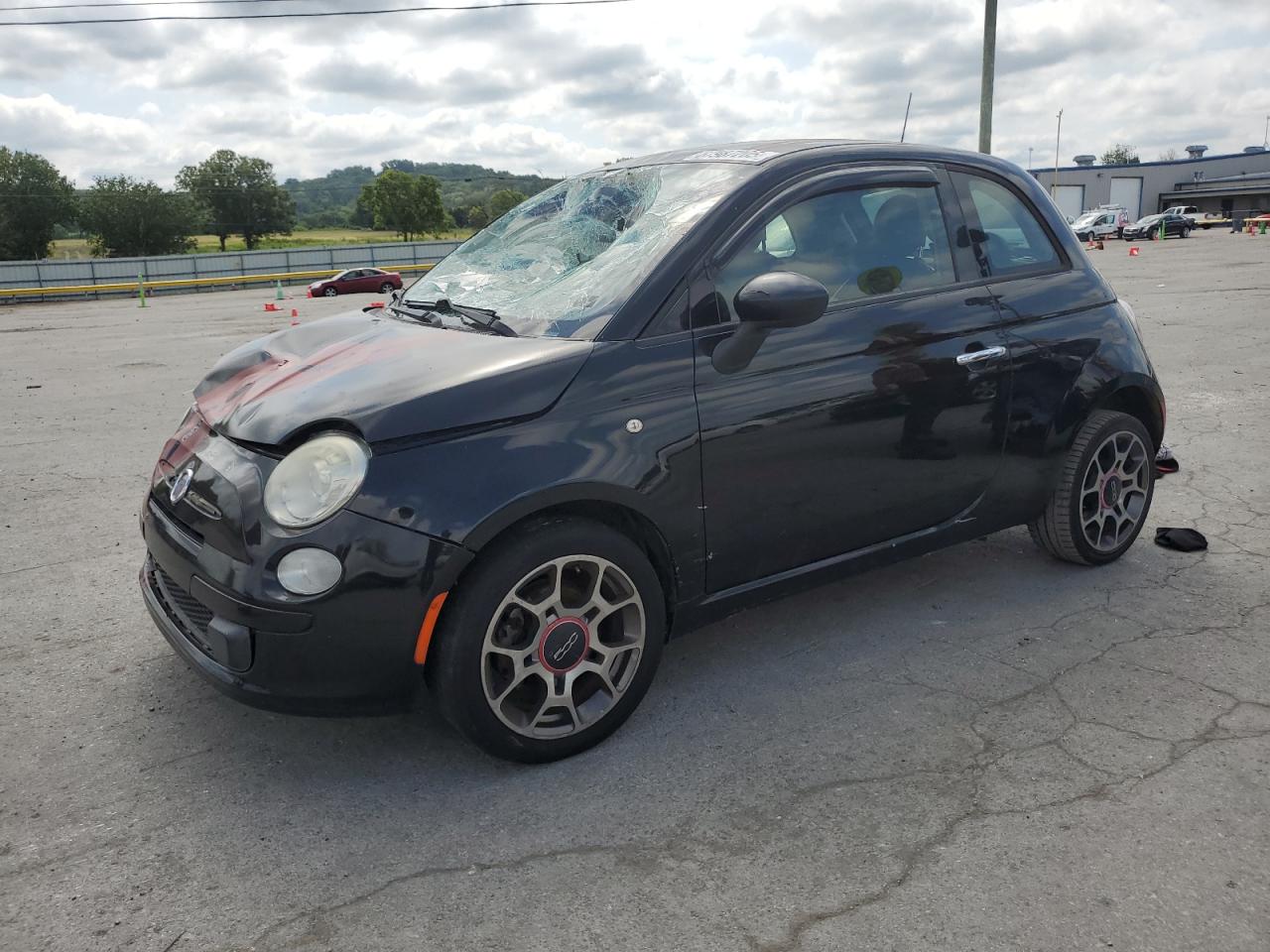 2015 FIAT 500 Pop, VIN 3C3CFFARXFT501327 — Front end