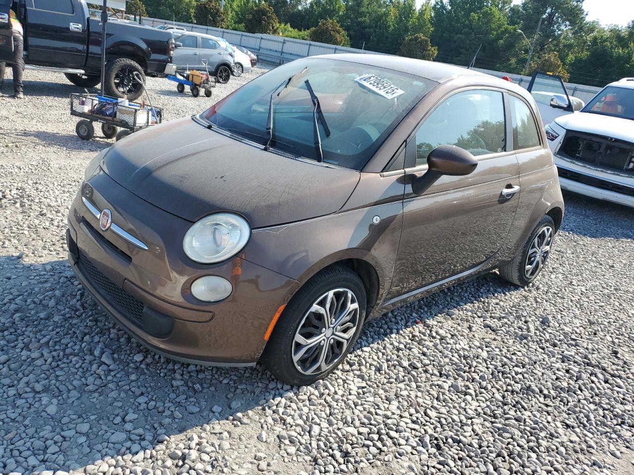 2012 FIAT 500 Pop, VIN 3C3CFFAR7CT114066 — Normal wear