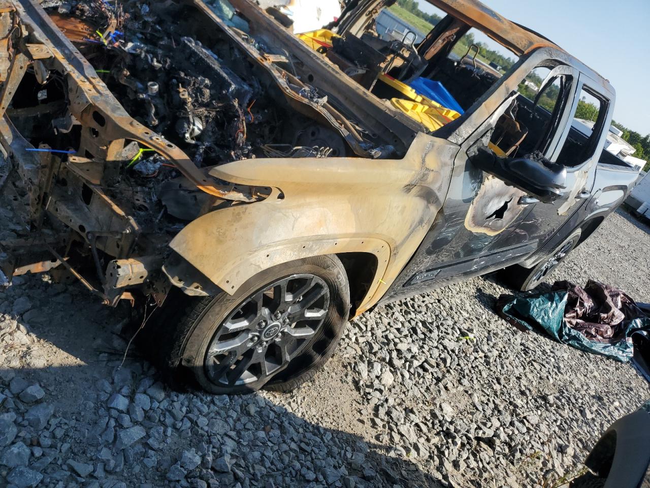 2023 Toyota Tundra Platinum, VIN 5TFNA5DB6PX079767 — Burn