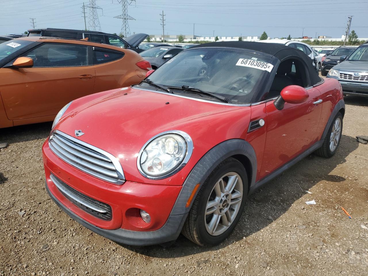 2012 MINI Roadster, VIN WMWSY1C5XCT429130 — Vandalism