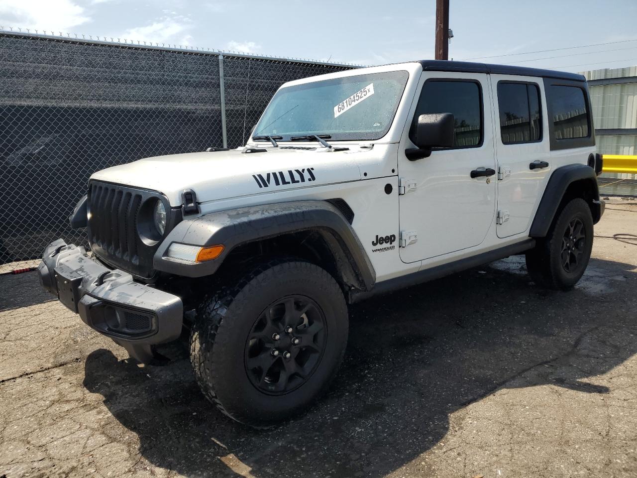 2021 Jeep Wrangler Unlimited Sport Altitude, VIN 1C4HJXDN6MW665020 — Missing or altered VIN