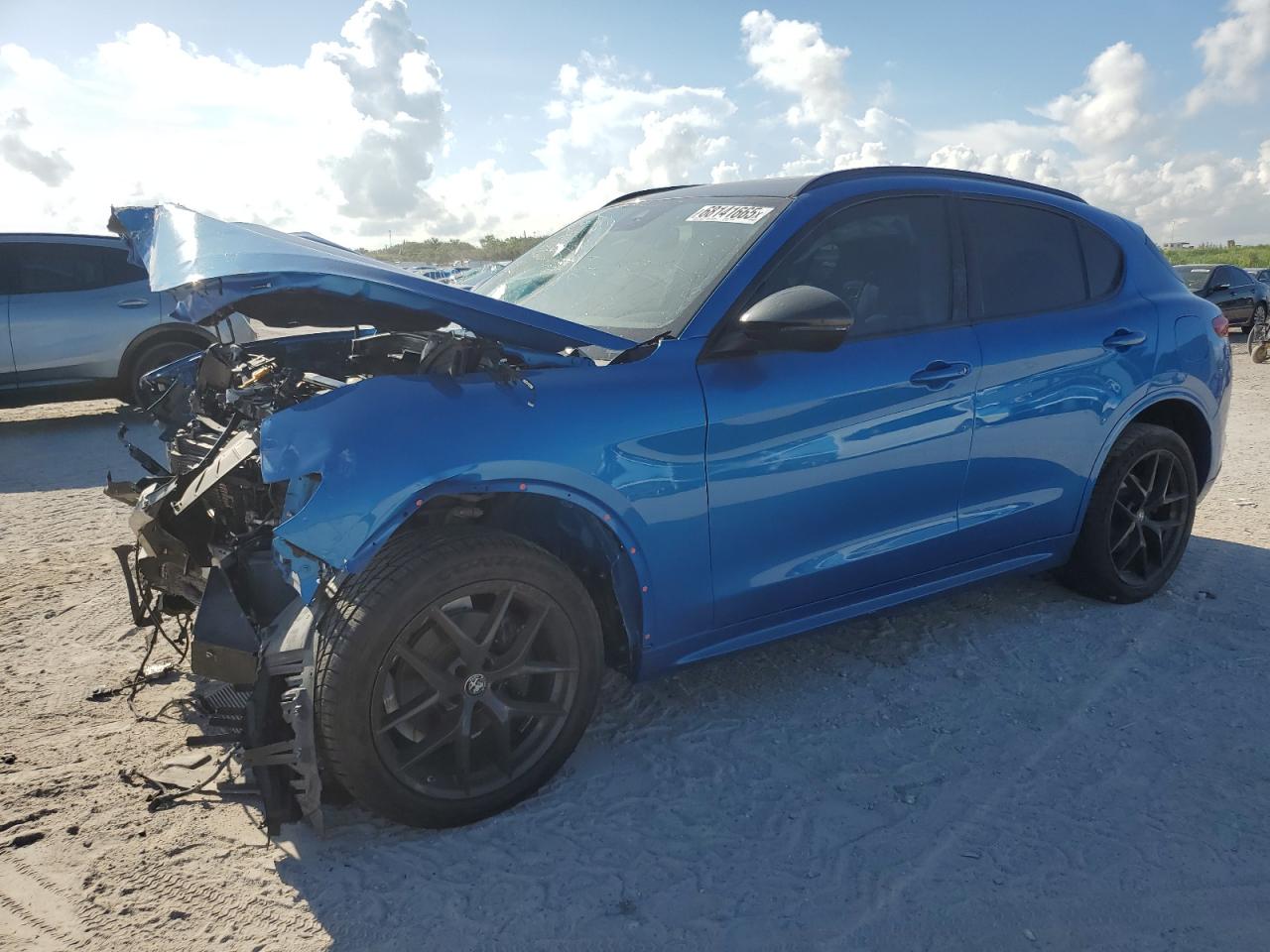 2020 Alfa Romeo Stelvio Sport, VIN ZASPAKAN3L7C76581 — Front end