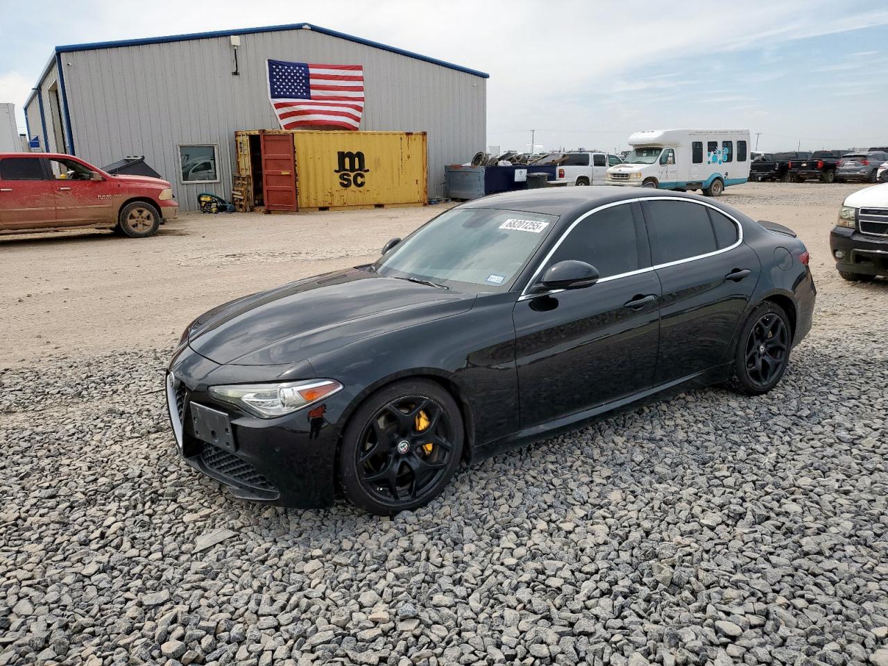 2018 Alfa Romeo Giulia Ti Sport, VIN ZARFAECNXJ7577063 — Hail