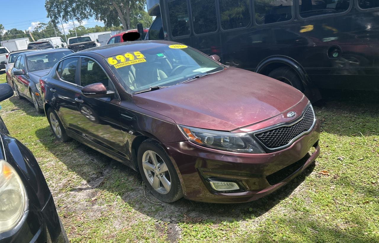 2015 Kia Optima LX, VIN 5XXGM4A77FG380712 — Prior damage history