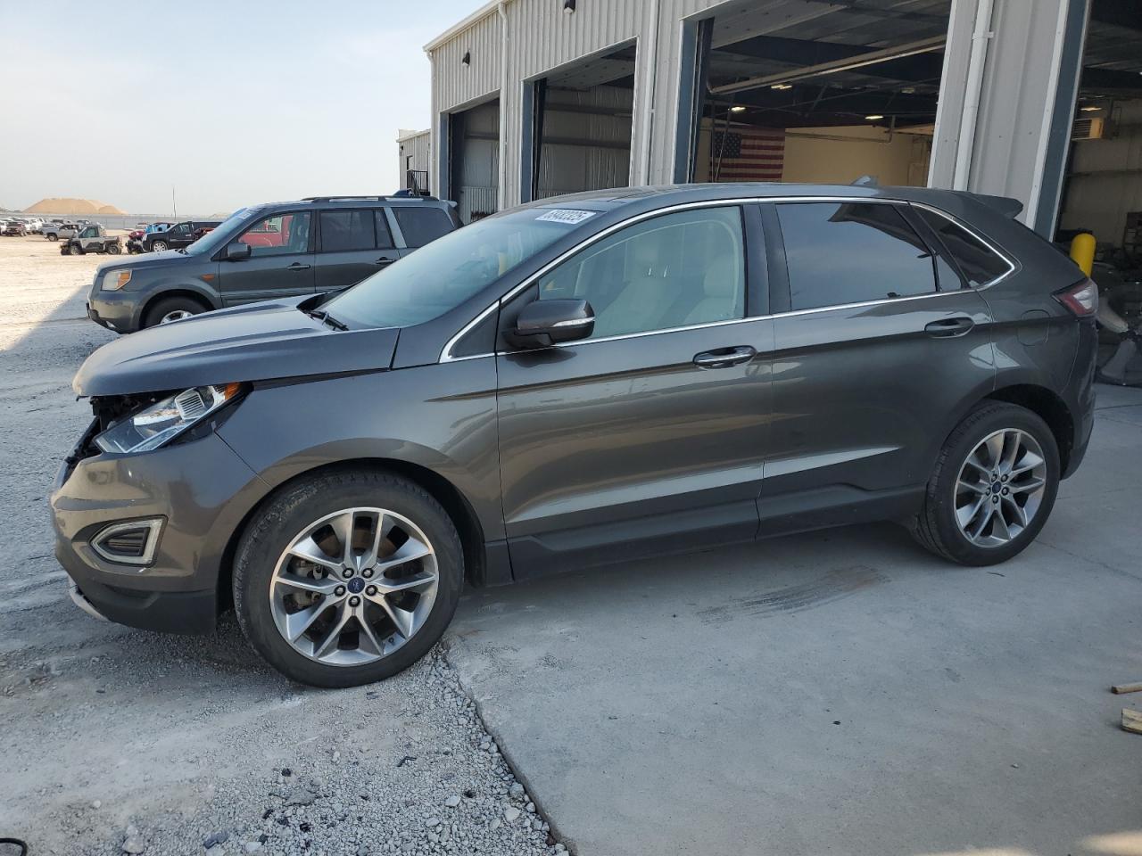 2017 Ford Edge Titanium, VIN 2FMPK4K82HBB36722 — Front end