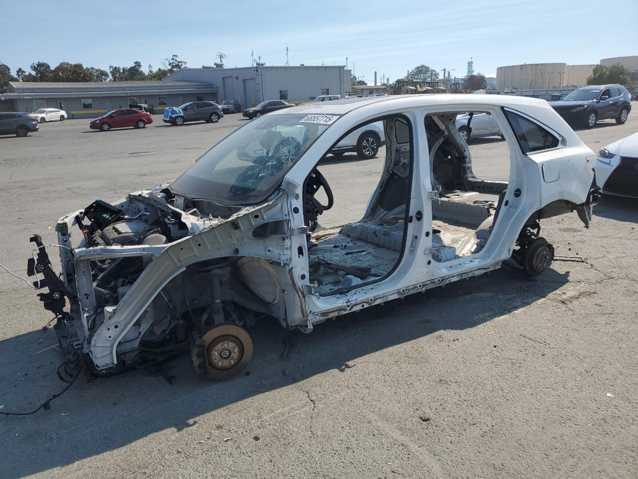 2016 Acura MDX Technology, VIN 5FRYD4H40GB045634 — Stripped
