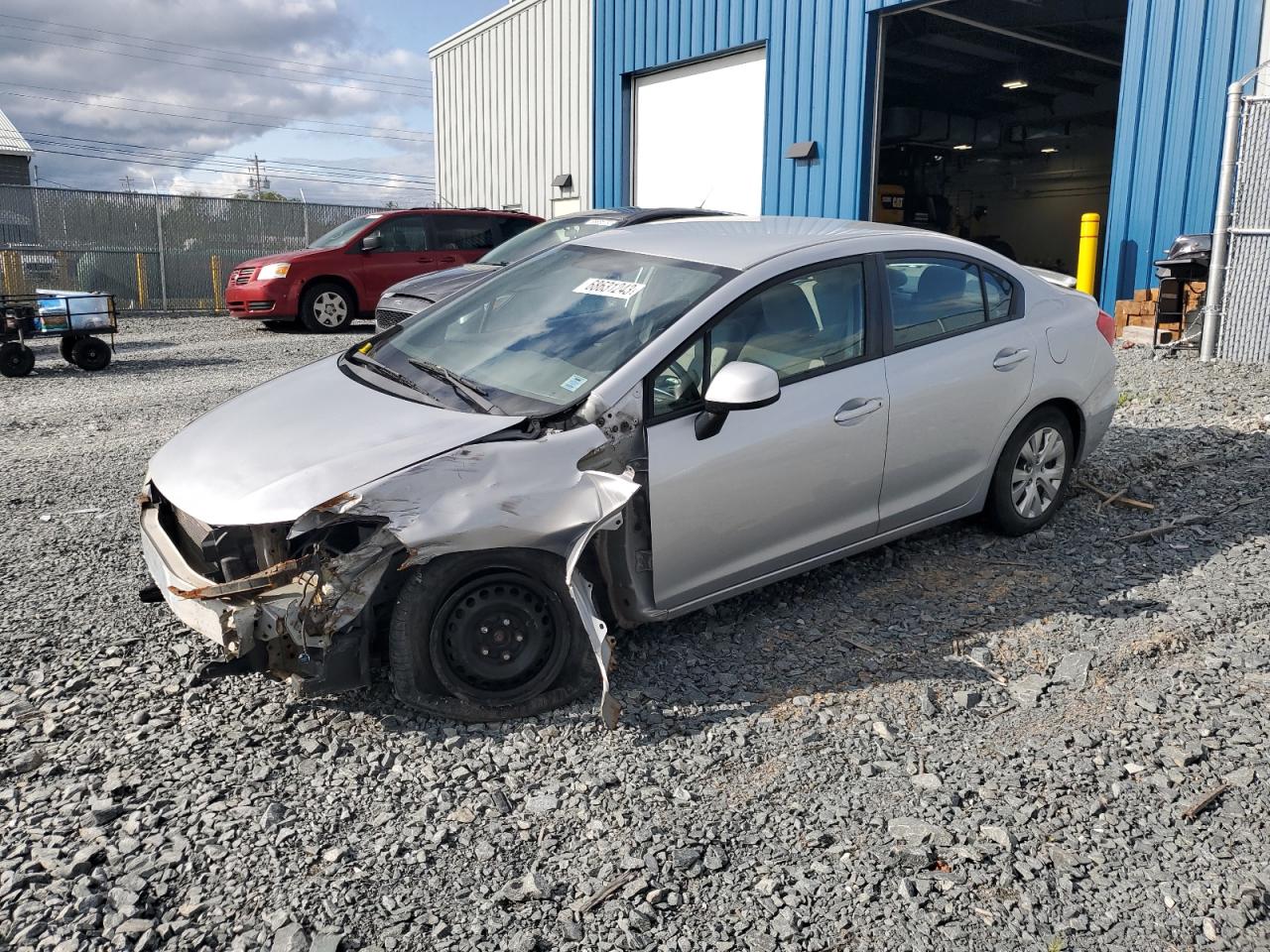 2012 Honda Civic LX, VIN 2HGFB2F46CH008289 — Front end
