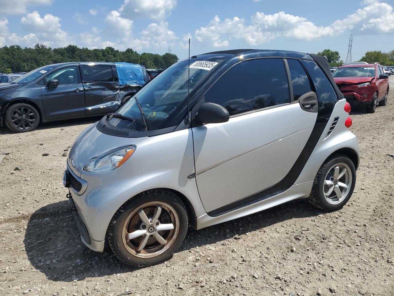 2015 Smart fortwo Passion, VIN WMEEK3BA5FK833086 — Water / flood