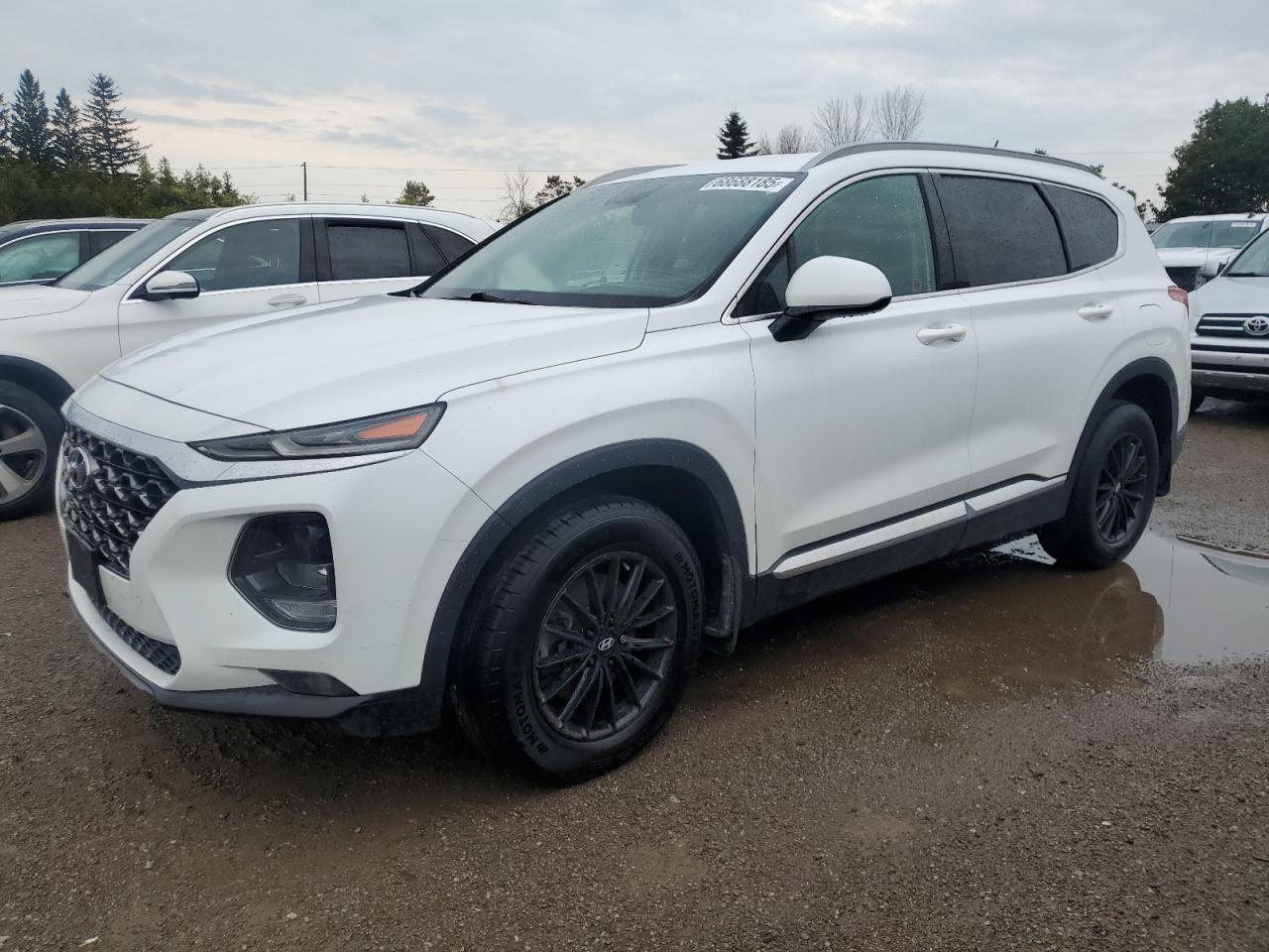 2019 Hyundai Santa Fe SE, VIN 5NMS23AD1KH044727 — Engine fire