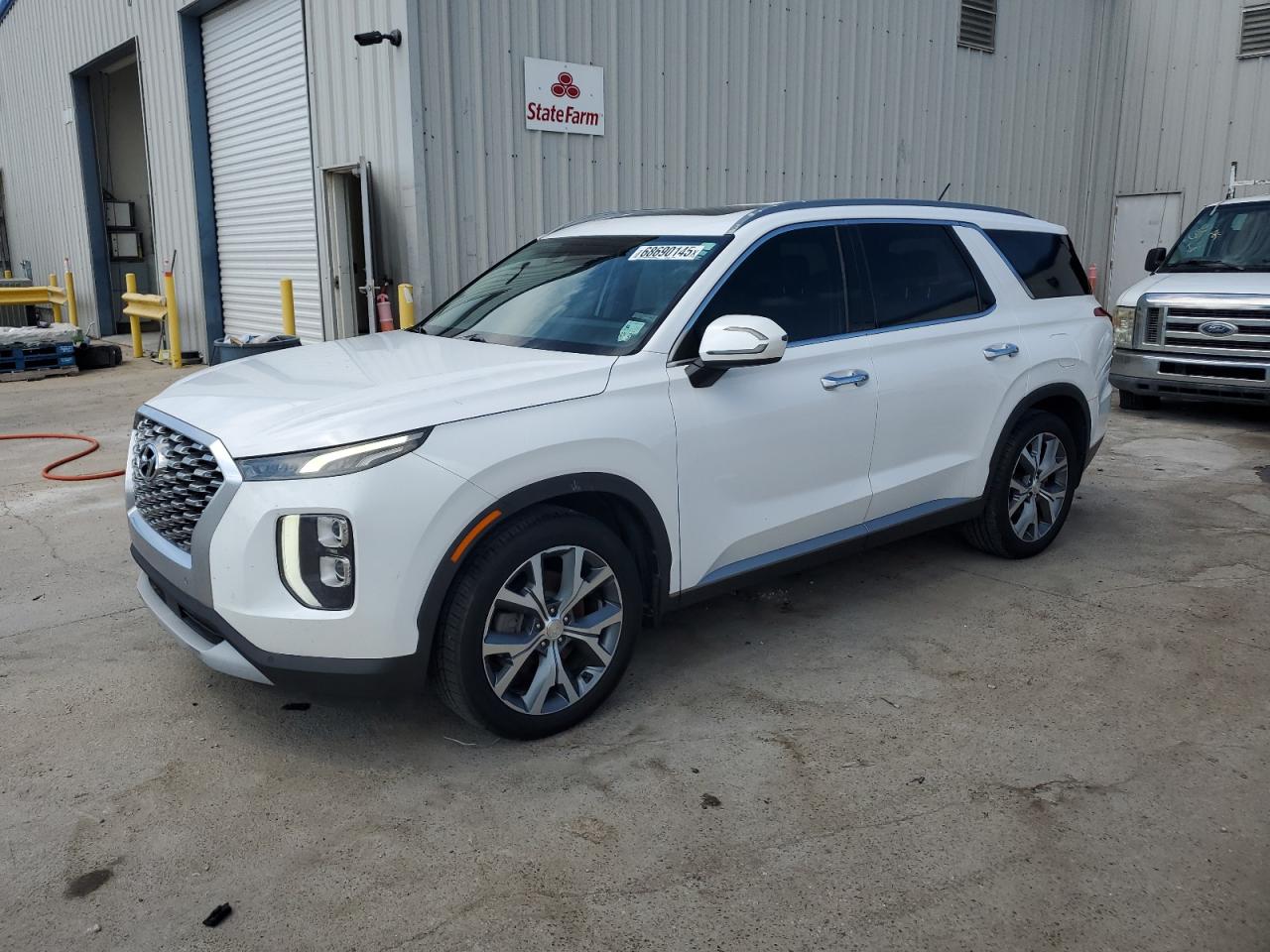 2020 Hyundai Palisade SEL, VIN KM8R34HE9LU062835 — Rear end