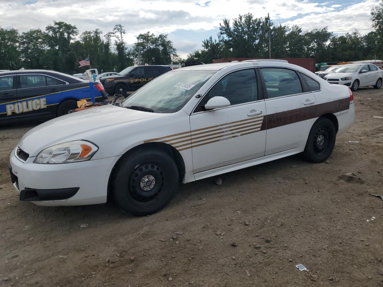 2015 Chevrolet Impala Police Police, VIN 2G1WD5E35F1160797 — Front end