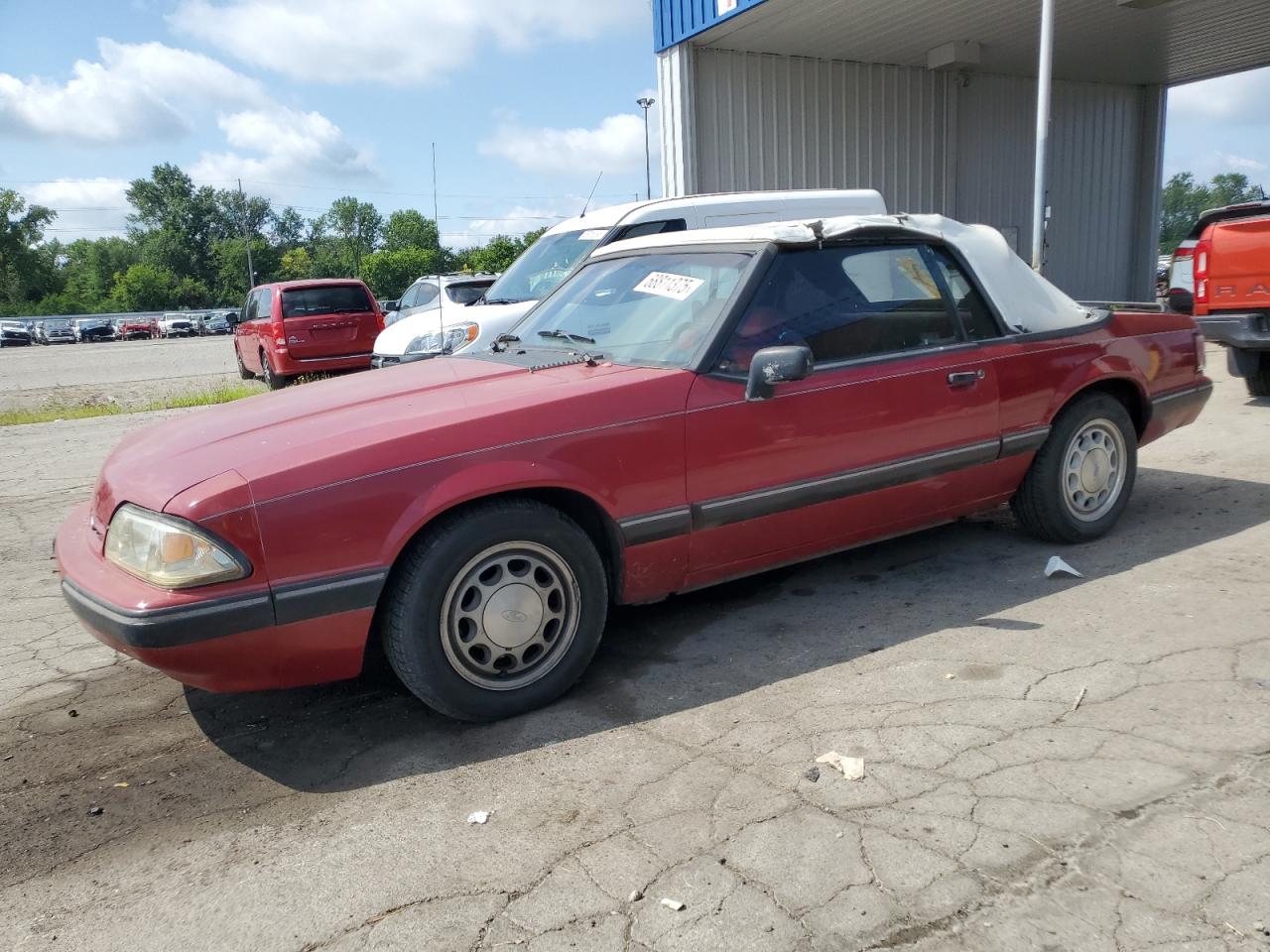 1991 Ford Mustang LX, VIN 1FACP44M9MF164417 — Normal wear