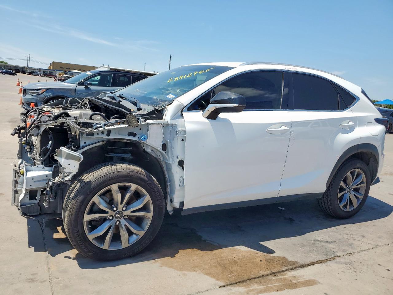 2021 Lexus NX 300 F Sport, VIN JTJSARBZ2M2193183 — Frame damage