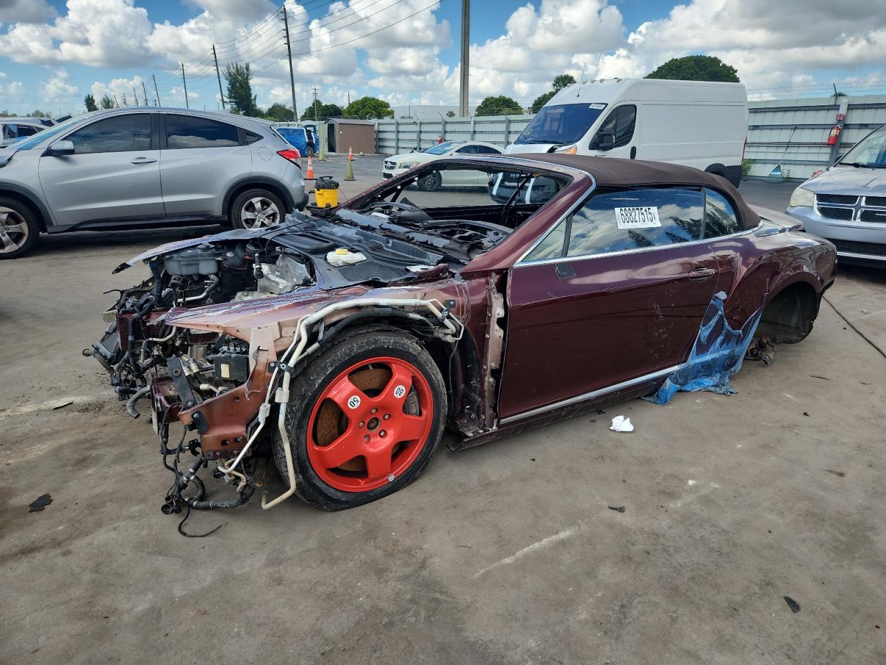 2013 Bentley Continental GT, VIN SCBGT3ZA4DC083393 — Stripped
