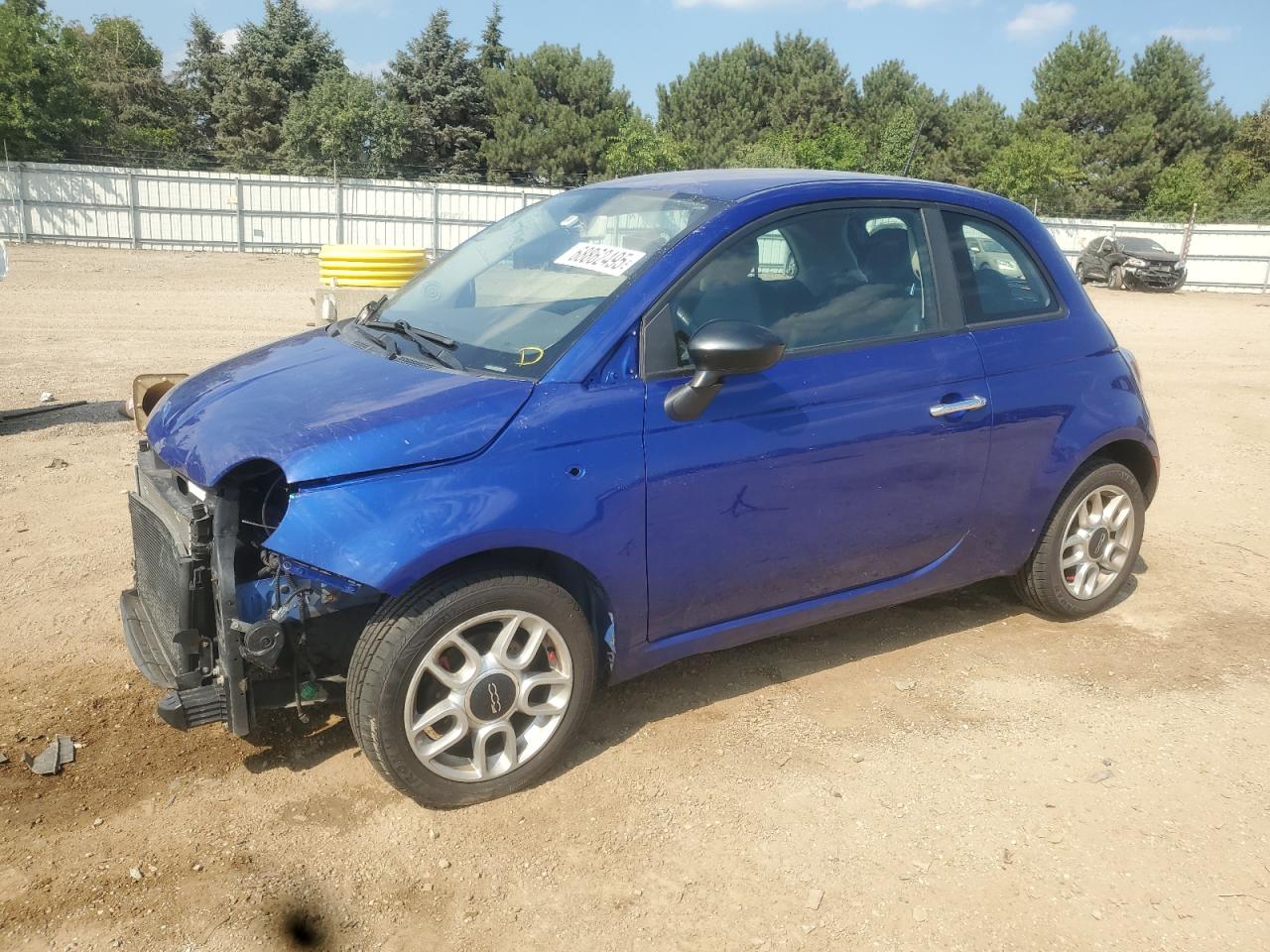2013 FIAT 500 Pop, VIN 3C3CFFAR1DT673744 — Front end