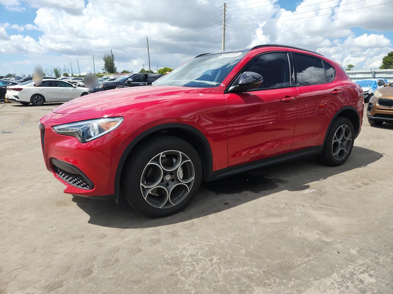 2021 Alfa Romeo Stelvio, VIN ZASPAJAN9M7D04198 — Engine fire
