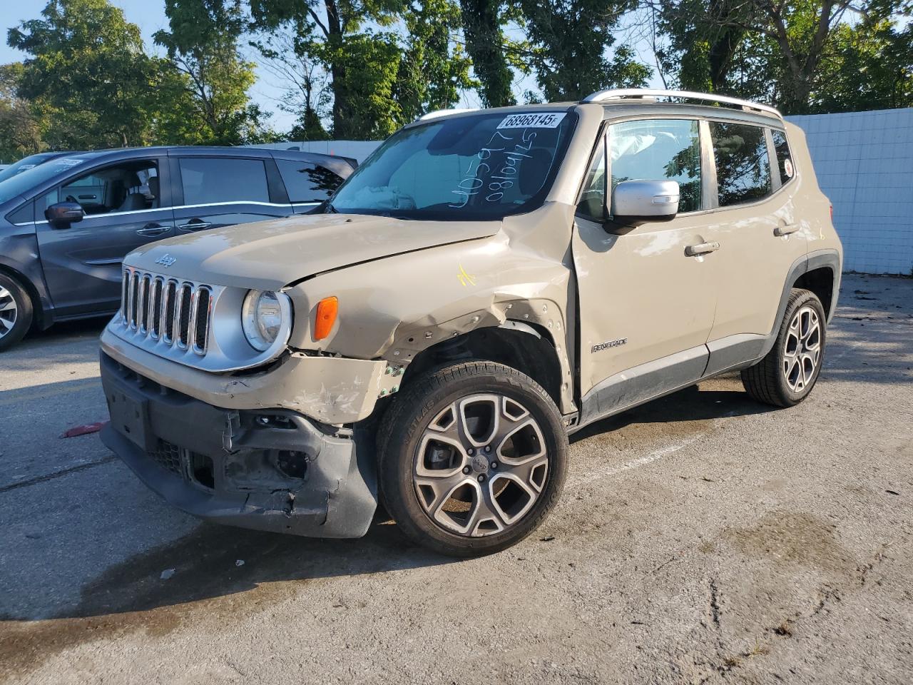 2016 Jeep Renegade Limited, VIN ZACCJBDT7GPD41989 — Front end