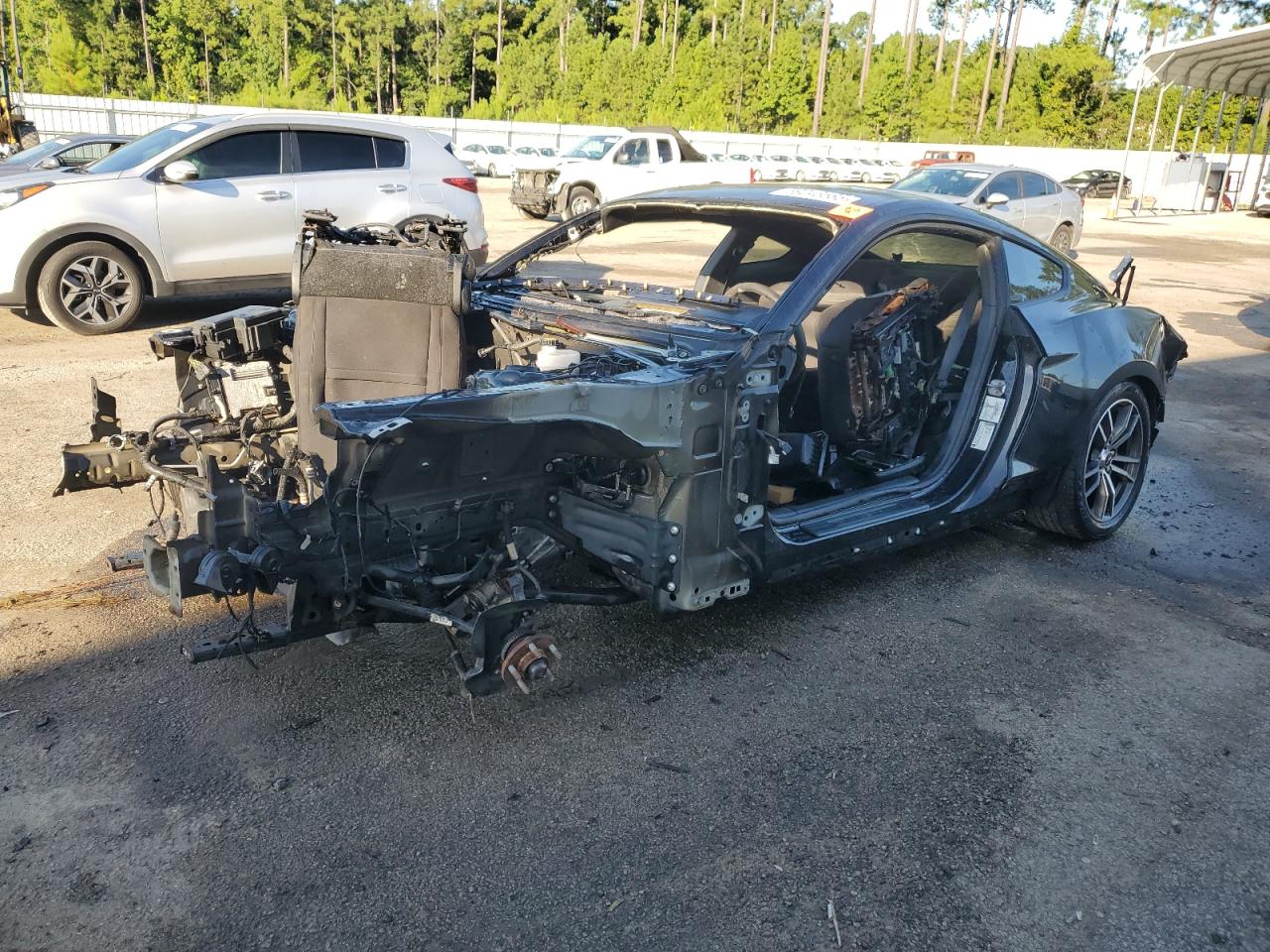 2017 Ford Mustang EcoBoost, VIN 1FA6P8TH6H5228207 — Frame damage