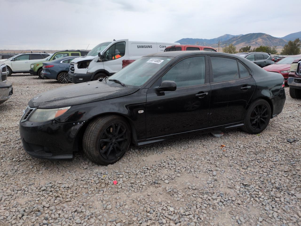 2010 Saab 9-3, VIN YS3FA4CY1A1609280 — Rear end