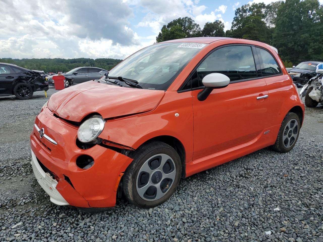 2015 FIAT 500e, VIN 3C3CFFGE3FT590128 — Front end