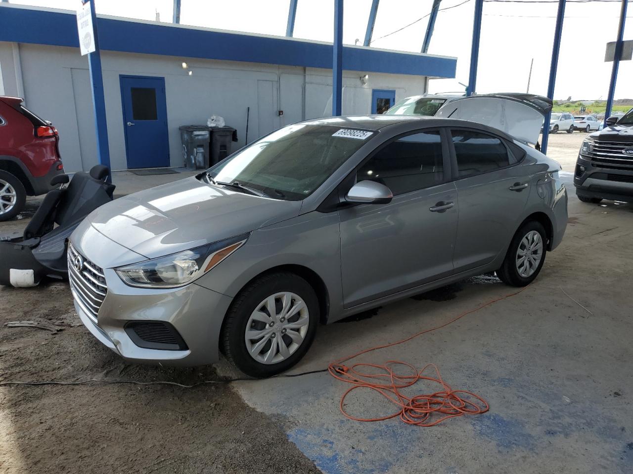 2022 Hyundai Accent SEL, VIN 3KPC24A66NE181704 — Rear end