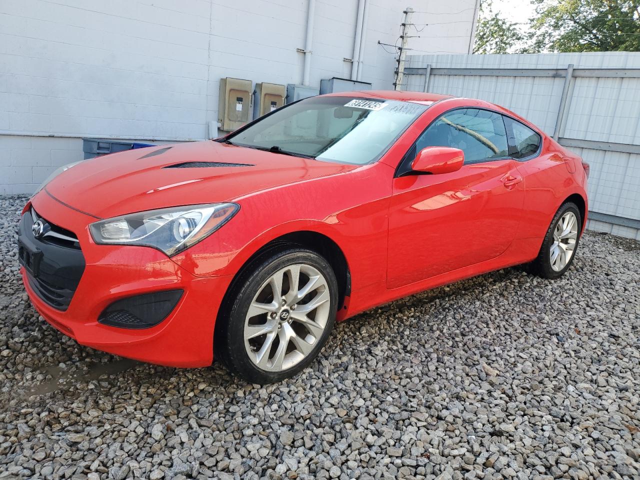 2013 Hyundai Genesis Coupe 2.0T, VIN KMHHT6KD7DU089623 — Partial repair