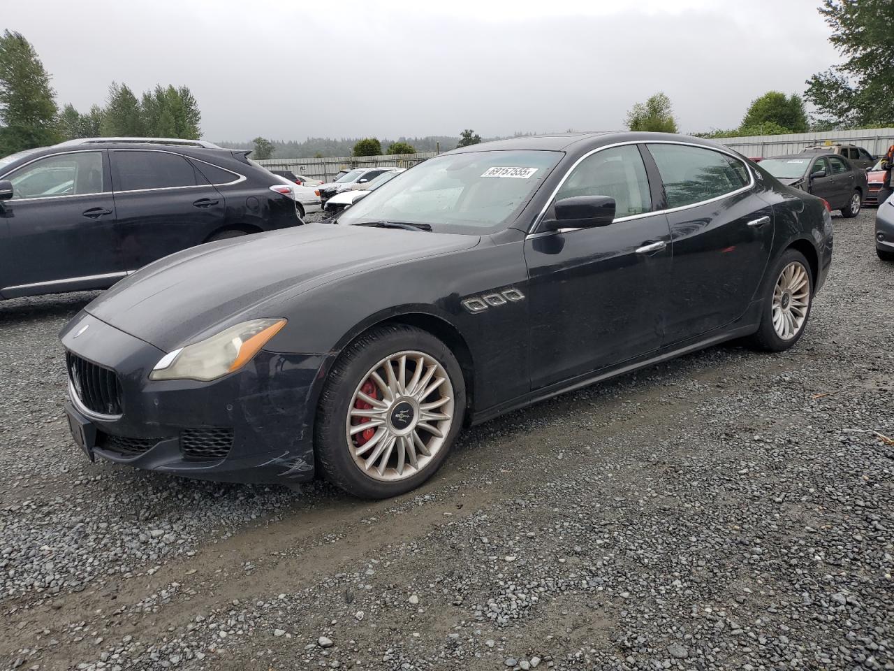 2014 Maserati Quattroporte S Q4, VIN ZAM56RRA3E1078192 — Minor dents and scratches