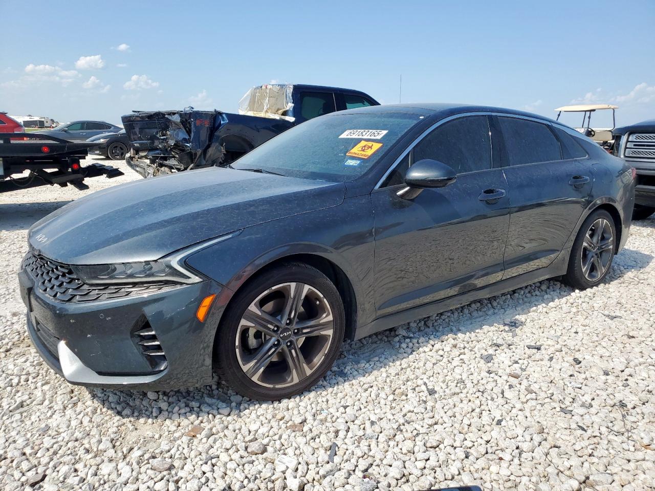 2022 Kia K5 EX, VIN 5XXG34J28NG156578 — Biohazard / chemical