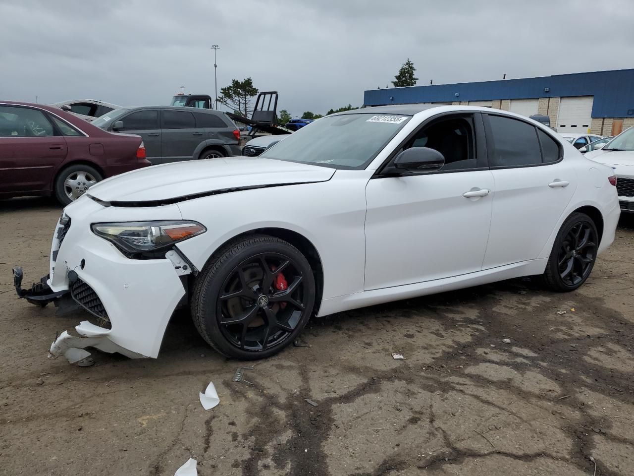 2020 Alfa Romeo Giulia Ti Sport, VIN ZARFANBN3L7637706 — Undercarriage