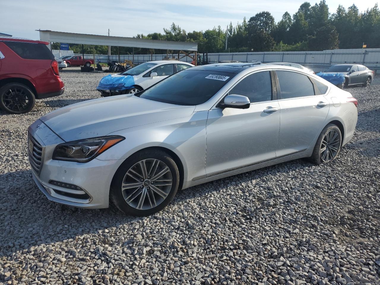 2018 Genesis G80 3.8L, VIN KMHGN4JE8JU234491 — Roof
