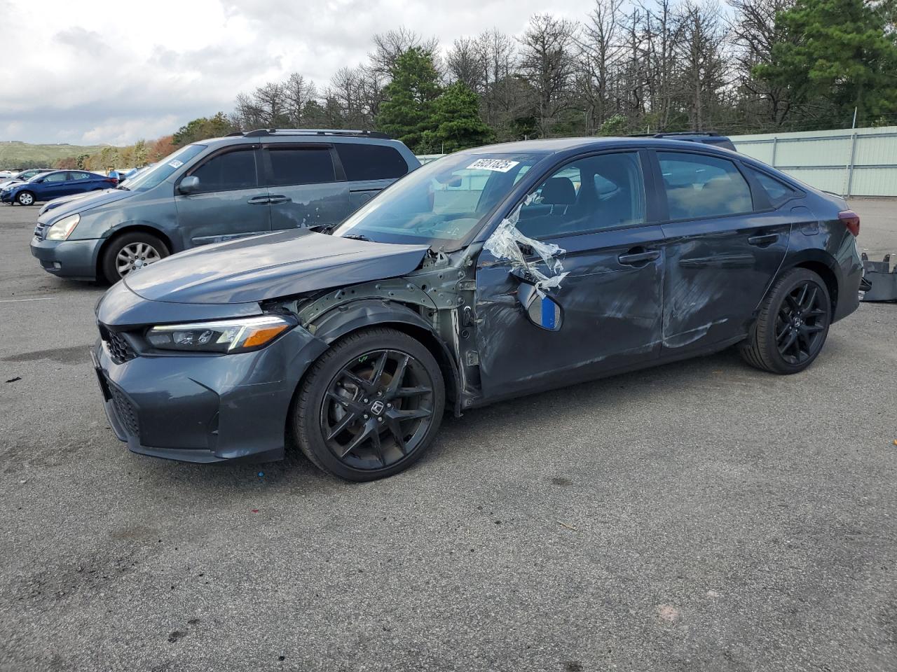 2025 Honda Civic Sport, VIN 2HGFE2F50SH561308 — Frame damage