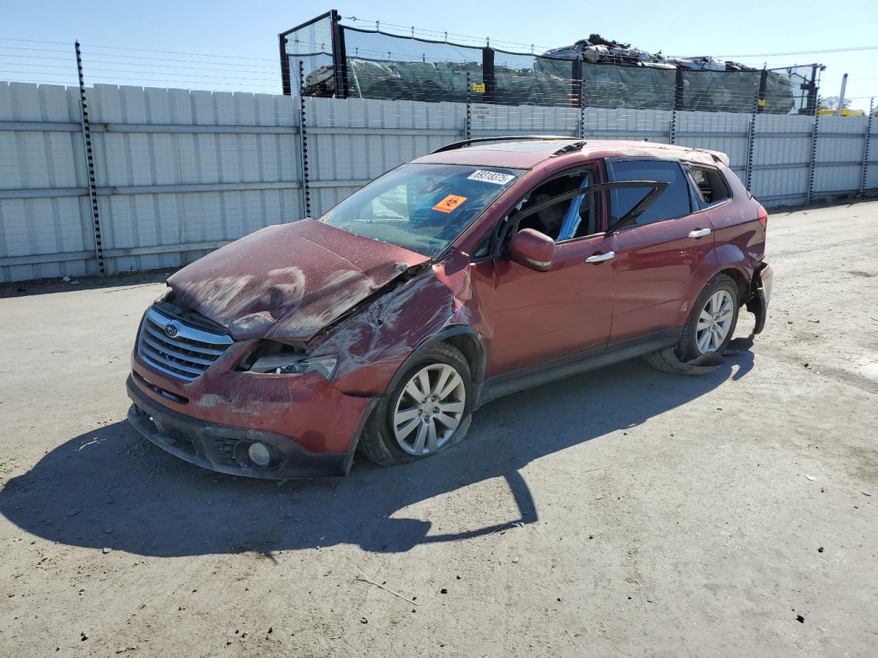 2014 Subaru Tribeca Limited, VIN 4S4WX9KD3E4400219 — Rollover