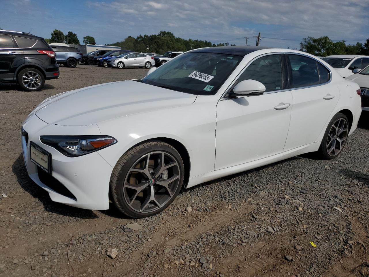 2021 Alfa Romeo Giulia Ti Sport, VIN ZARFANBN0M7648616 — Вода / потоп