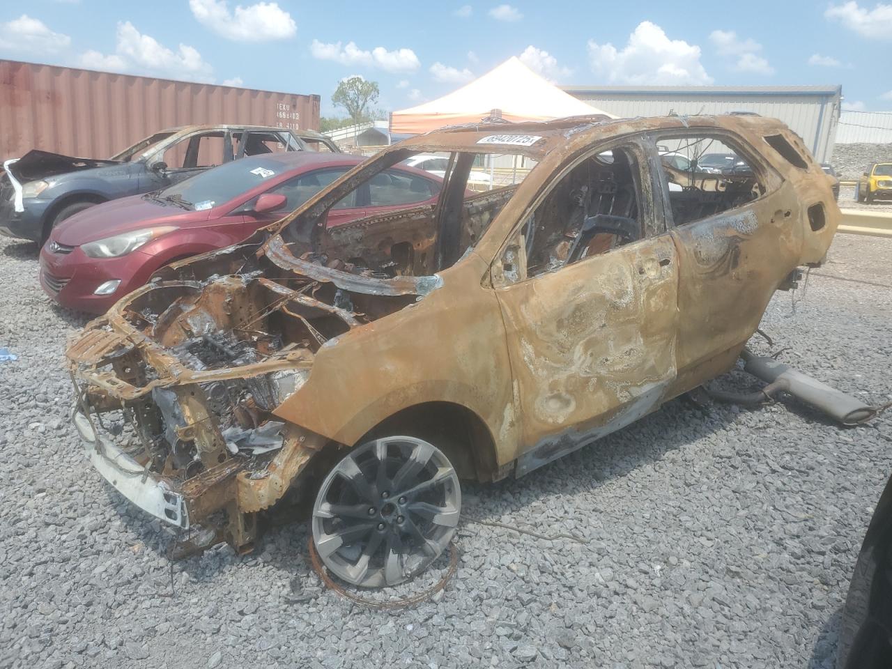 2017 Chevrolet Traverse LT, VIN 1GNKRGKD8HJ303953 — Burn