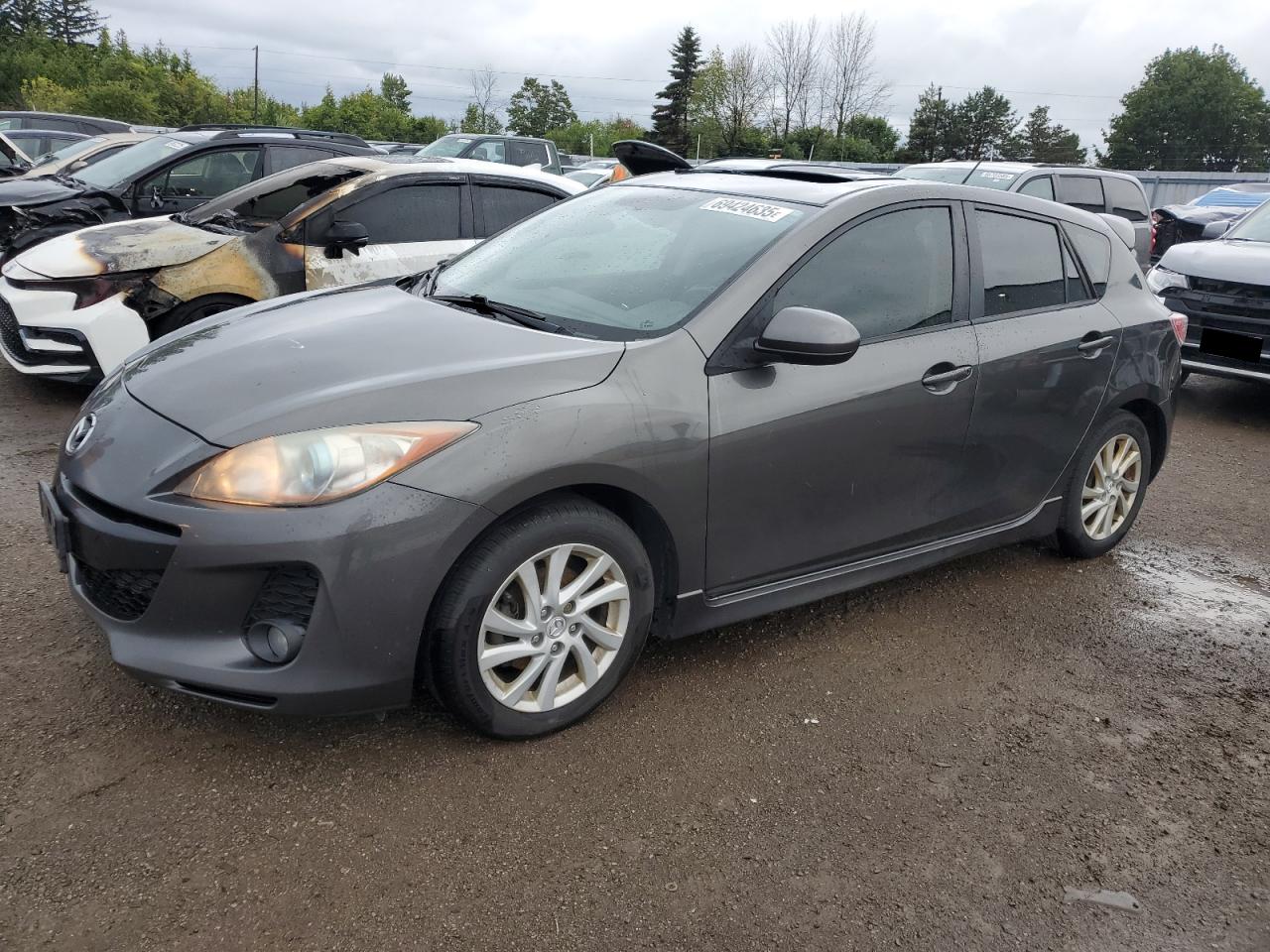 2012 Mazda 3 i Touring, VIN JM1BL1L77C1670528 — Крыша