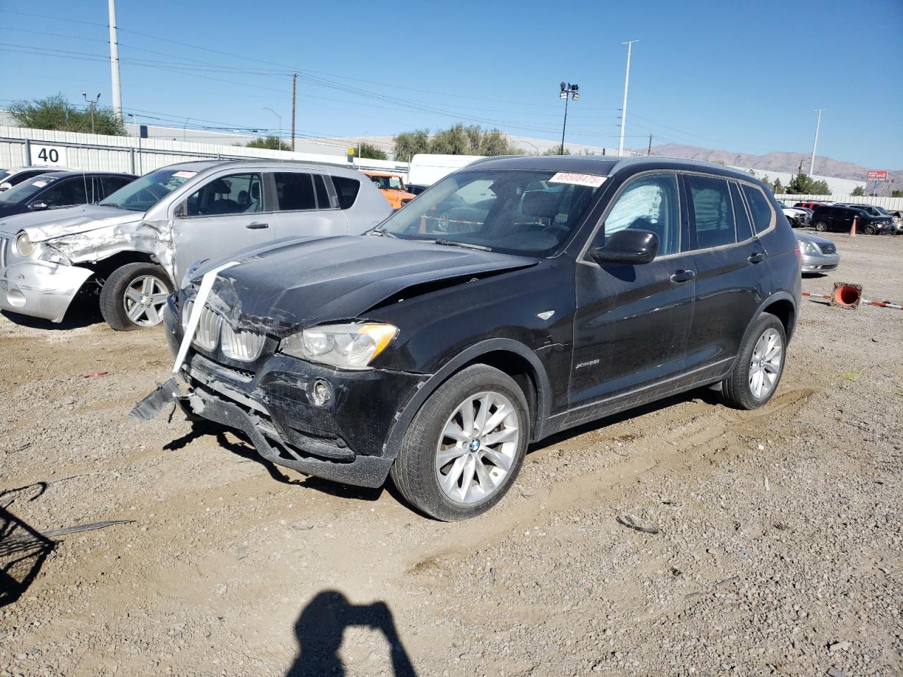 2014 BMW X3 xDrive28i, VIN 5UXWX9C59E0D35610 — Front end