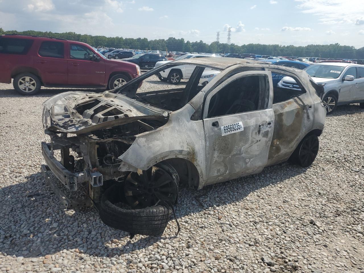 2021 Buick Encore Preferred, VIN KL4CJESM7MB372351 — Engine fire