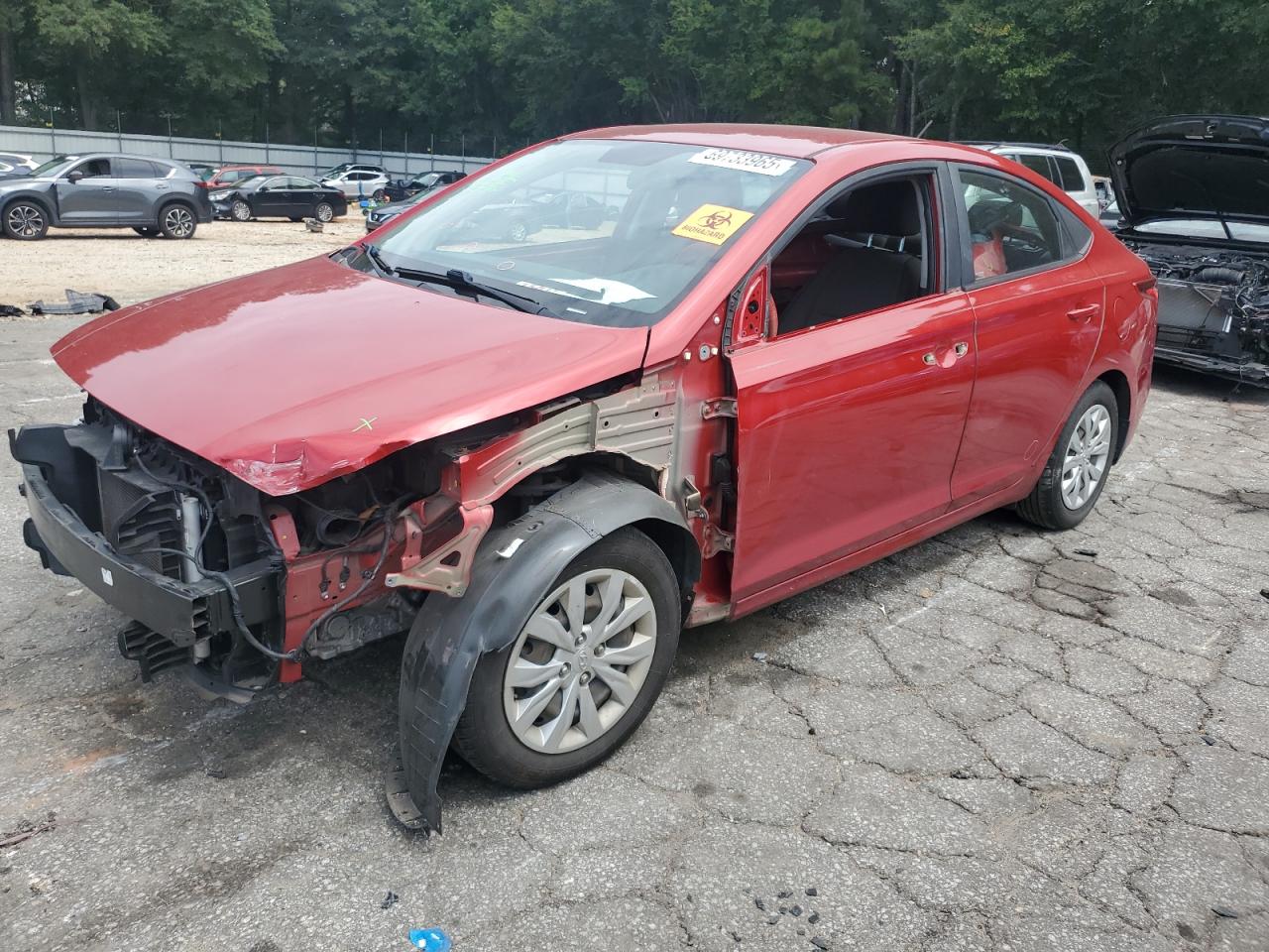 2020 Hyundai Accent SE, VIN 3KPC24A6XLE094031 — Front end