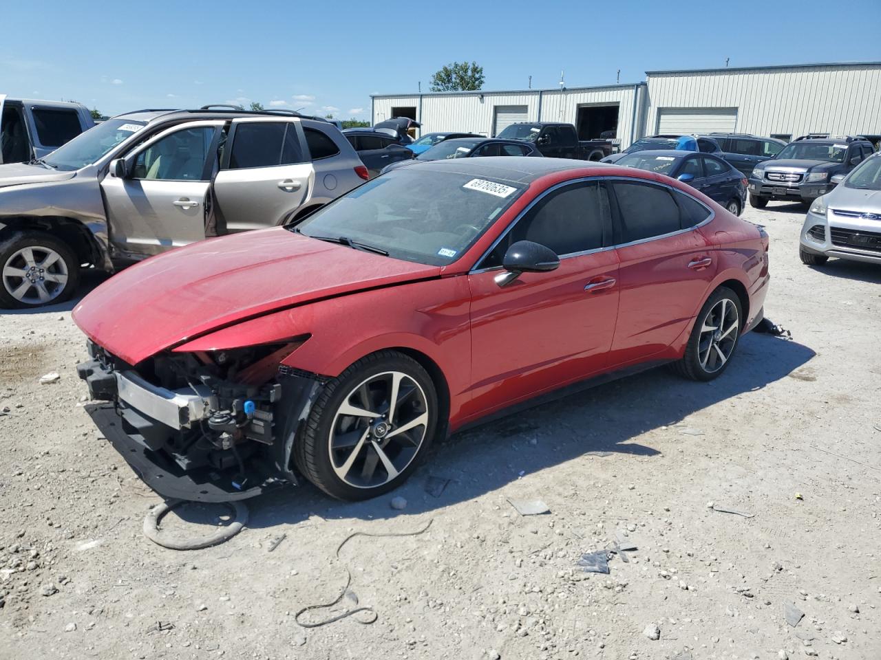 2021 Hyundai Sonata SEL Plus, VIN 5NPEJ4J23MH110835 — Partial repair