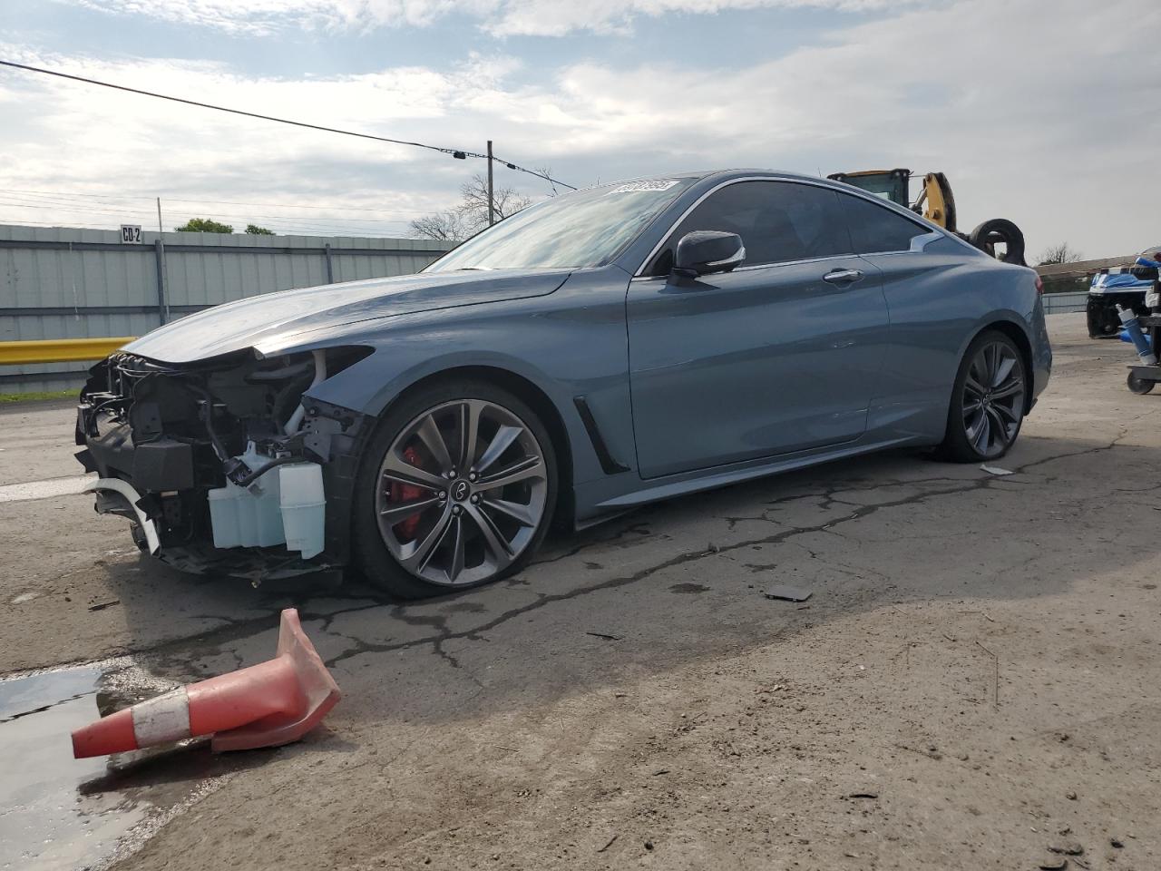 2021 Infiniti Q60 Red Sport 400, VIN JN1FV7LK7MM530405 — Front end