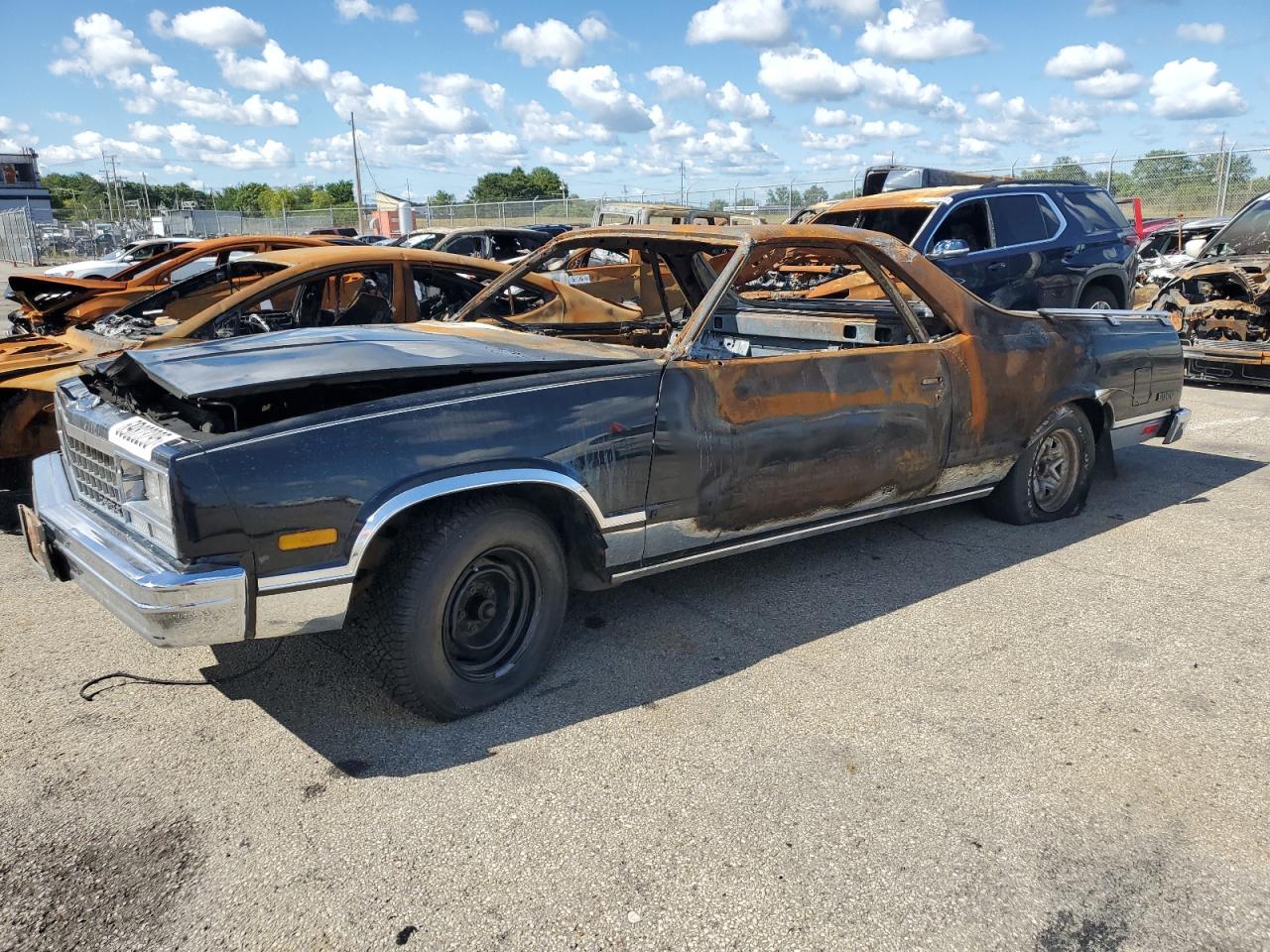 1987 Chevrolet El Camino, VIN 3GCCW80Z4HS908318 — Burn