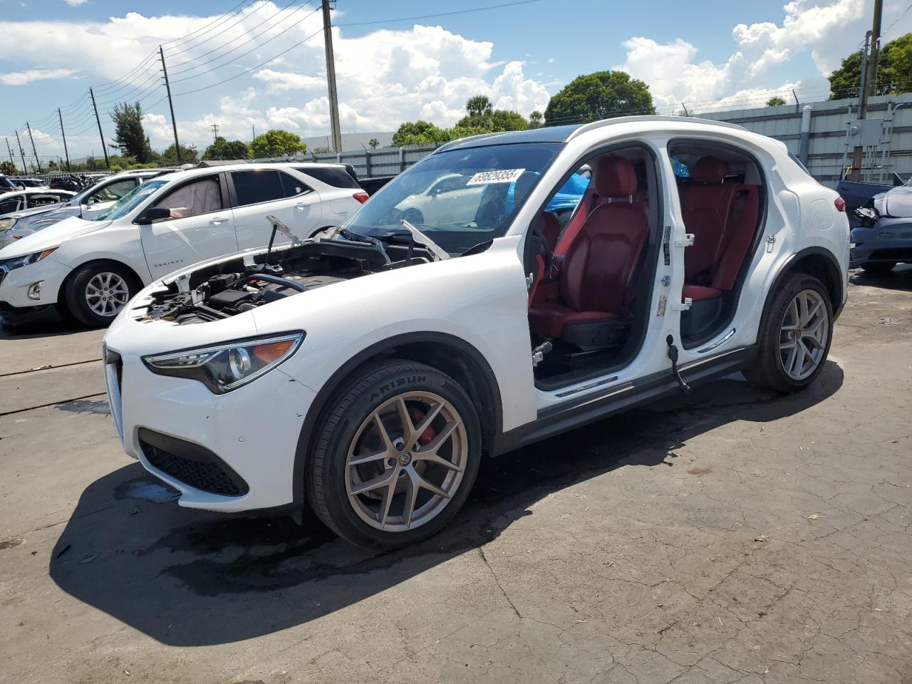 2018 Alfa Romeo Stelvio Ti, VIN ZASFAKBN5J7C18172 — Stripped