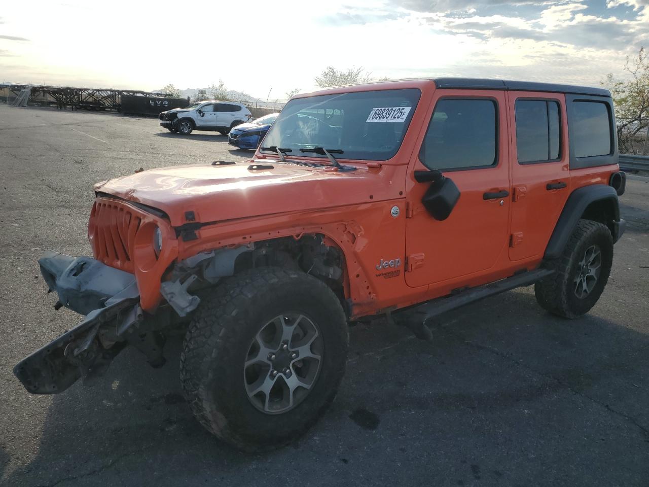 2018 Jeep Wrangler Unlimited Sport S, VIN 1C4HJXDG8JW306894 — Front end